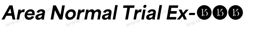 Area Normal Trial Ex字体转换